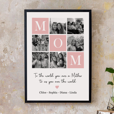 To Us You Are The World Mom - Personalized Poster