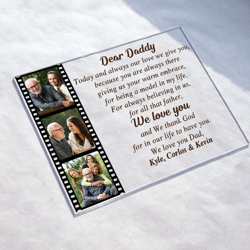 Today And Always My Love I Give You - Personalized Acrylic Photo Plaque