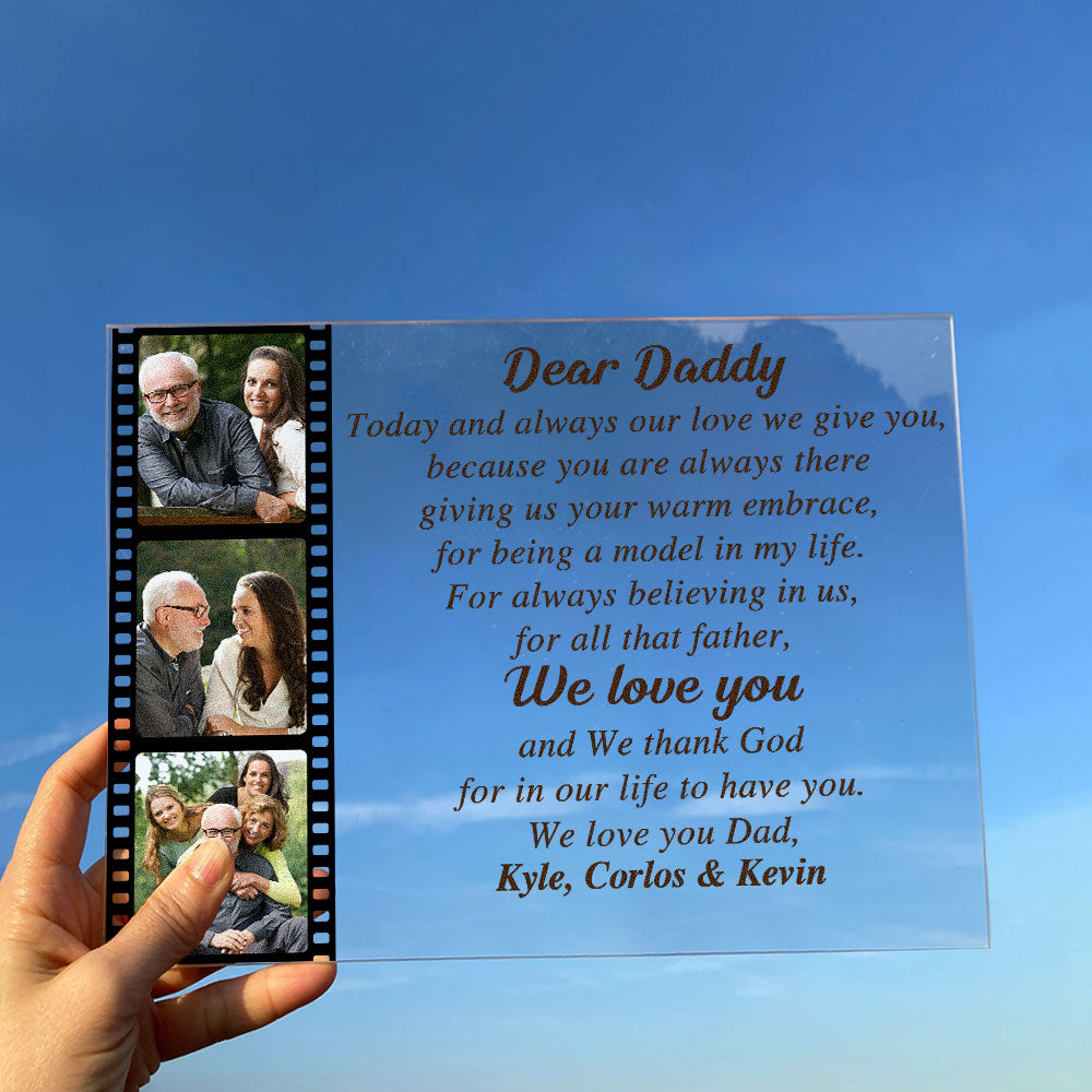 Today And Always My Love I Give You - Personalized Acrylic Photo Plaque