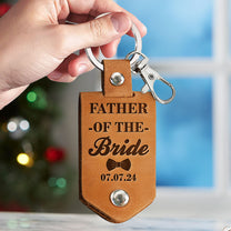 Today Is A Bride Forever Your Little Girl - Personalized Leather Photo Keychain