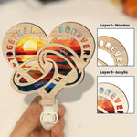 Together Forever - Personalized Wood And Acrylic Night Light