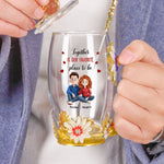 Together Is Our Favorite Place To Be - Personalized Enamel Flower Tea Cup