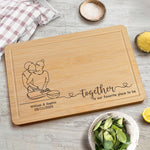 Together Is Our Favorite Place To Be - Personalized Engraved Wooden Cutting Board