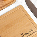 Together Is Our Favorite Place To Be - Personalized Engraved Wooden Cutting Board