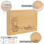 Together Is Our Favorite Place To Be - Personalized Engraved Wooden Cutting Board