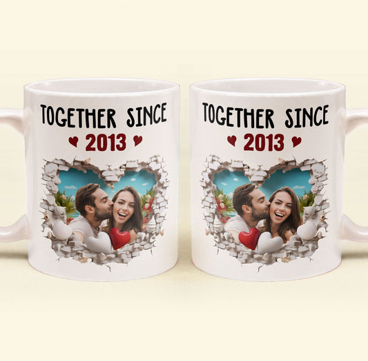 Together Since Anniversary Gift - Personalized Photo Mug