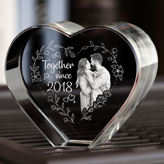 Together Since Couple - Custom 3D Crystal Photo