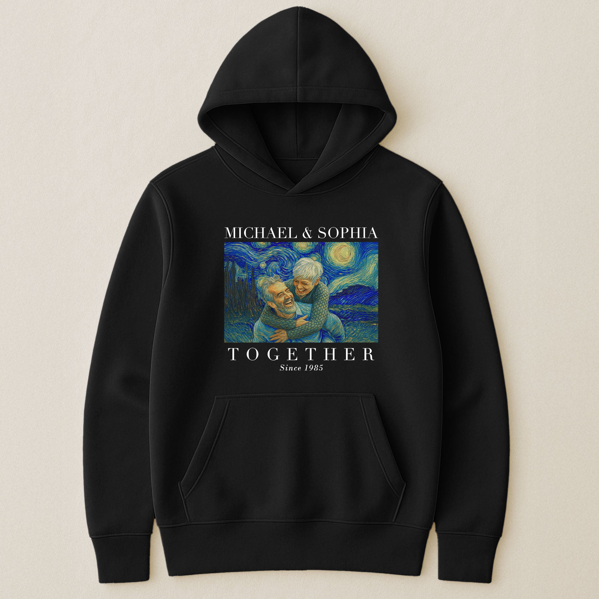 Together Since Couple Shirts Van Gogh Art - Personalized Photo Couple Matching Shirts