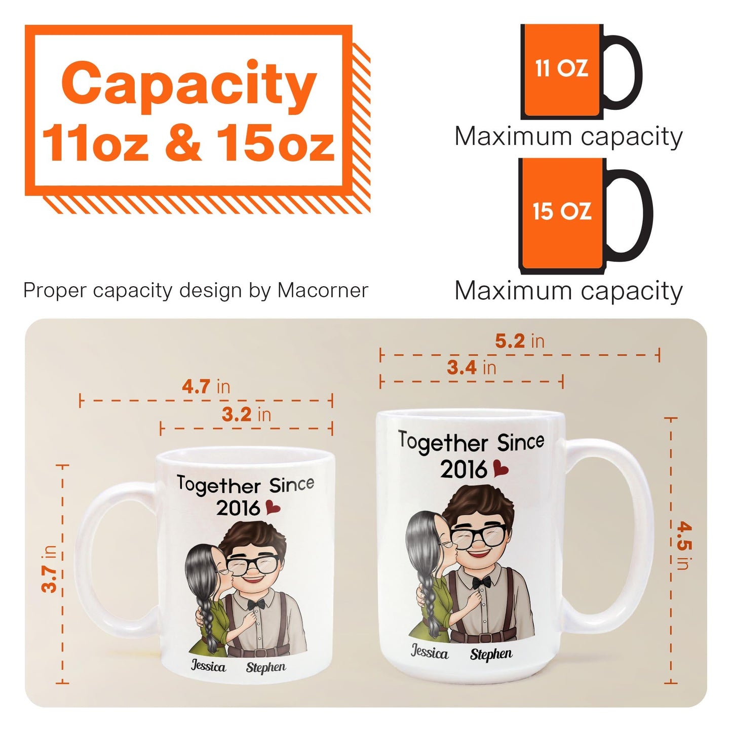 Together Since New Version - Personalized Mug