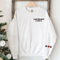 Together Since - Personalized Embroidered Sweatshirt