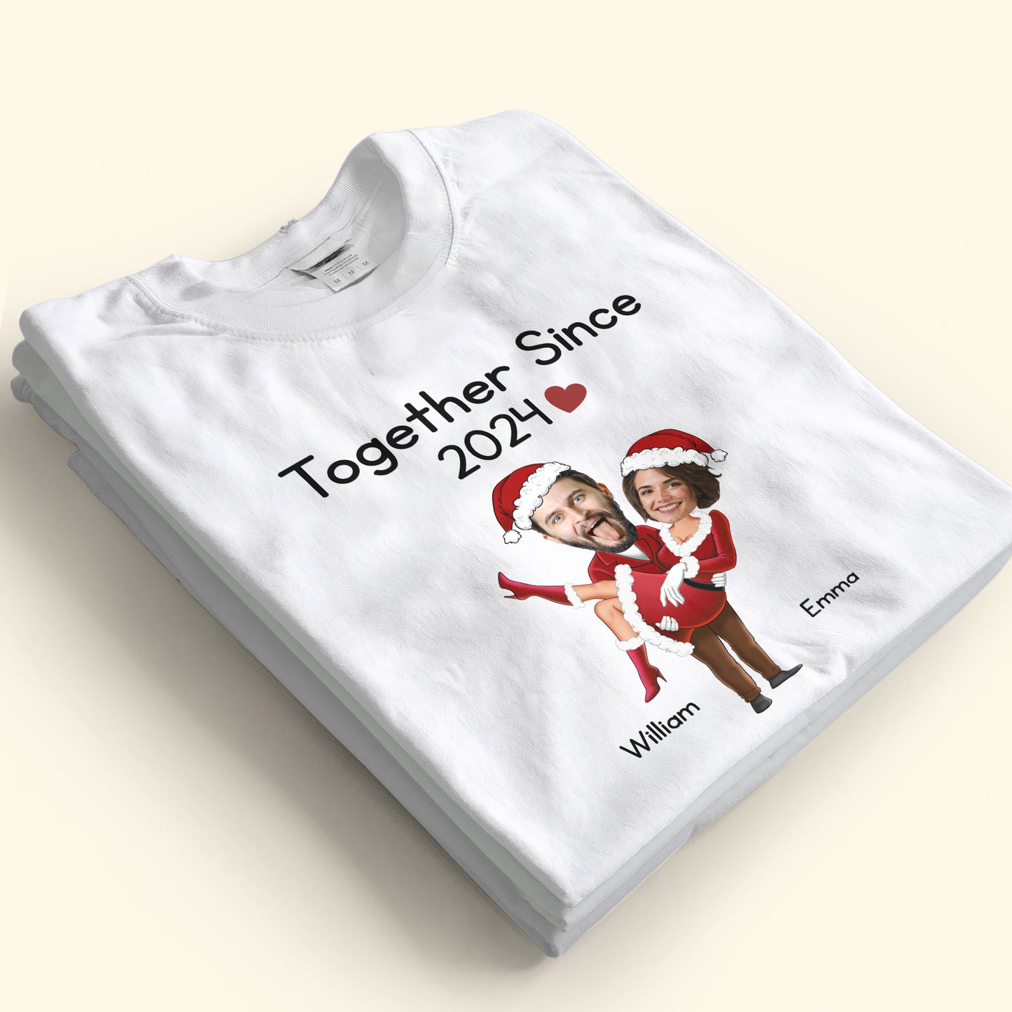 Together Since Santa Clauses - Personalized Photo Shirts