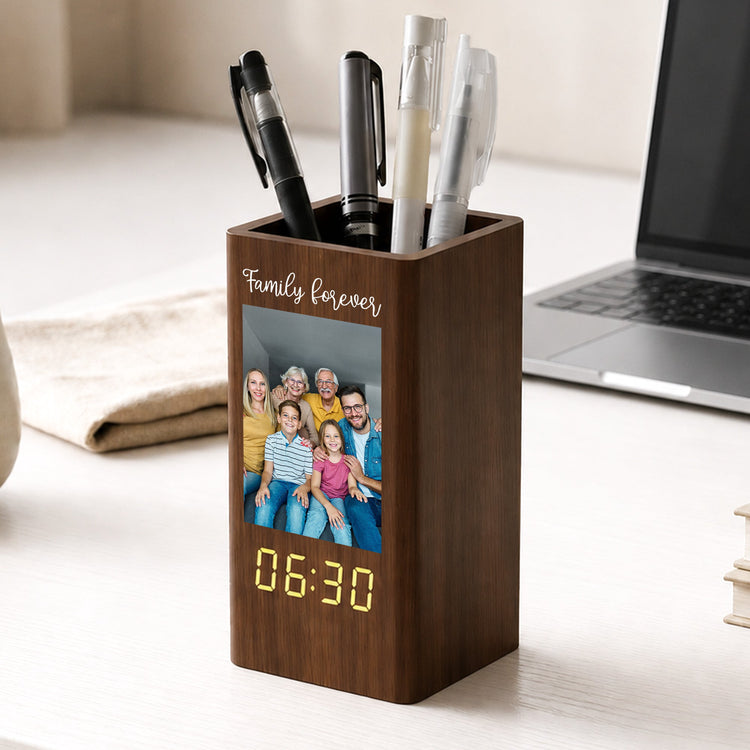 Together_Is_Our_Favorite_Place_To_Be_Personalized_Pen_Holder_With_Clock_1
