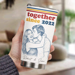 Together-Since-Custom-Photo-Sketch-Line-Art-Anniversary-Gift-For-Him-Her-Personalized-Tumbler-Cup-4