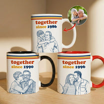Together-Since-Sketch-Line-Art-Custom-Photo-Couple-Anniversary-Gift-Personalized-Mug-1