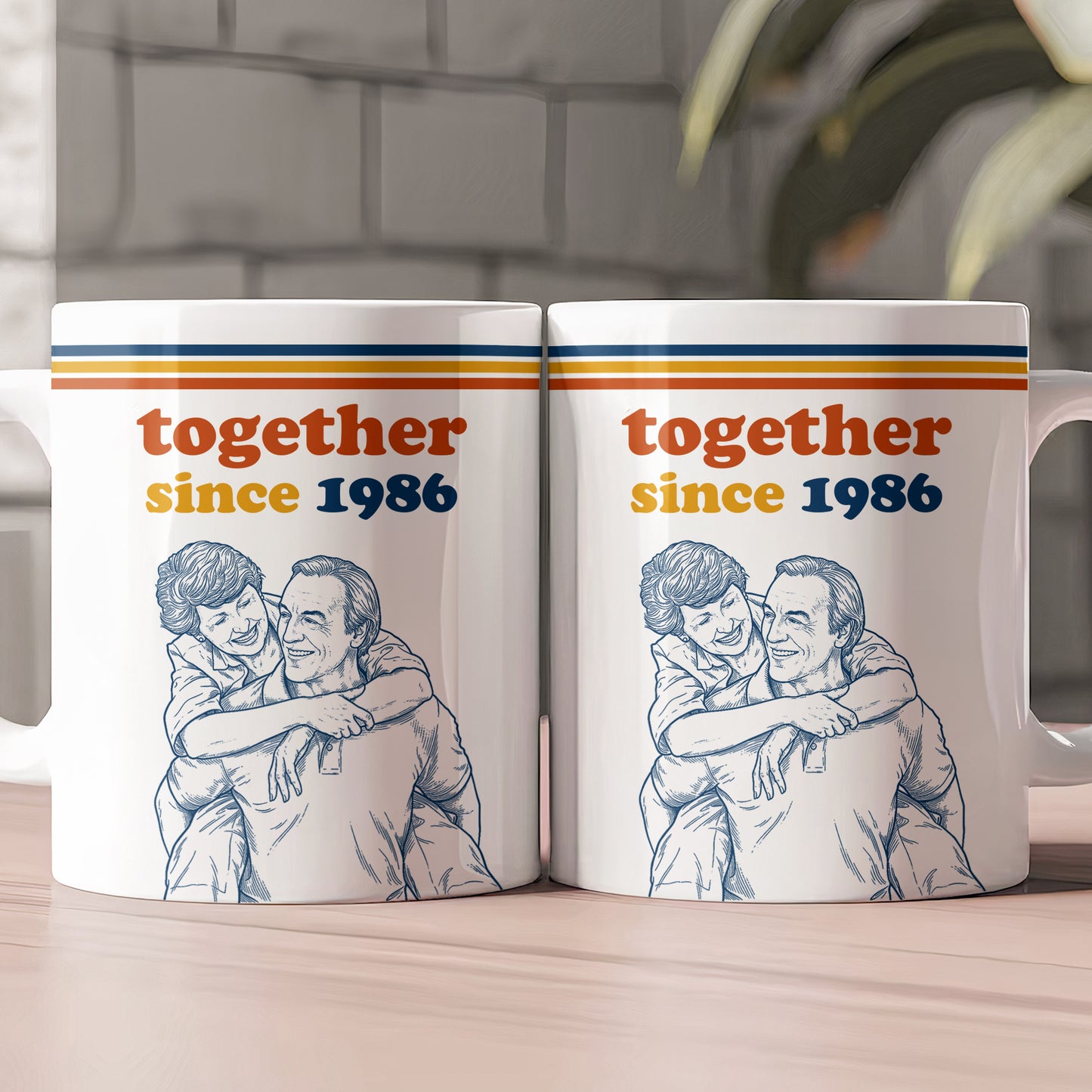 Together-Since-Sketch-Line-Art-Custom-Photo-Couple-Anniversary-Gift-Personalized-Mug-2