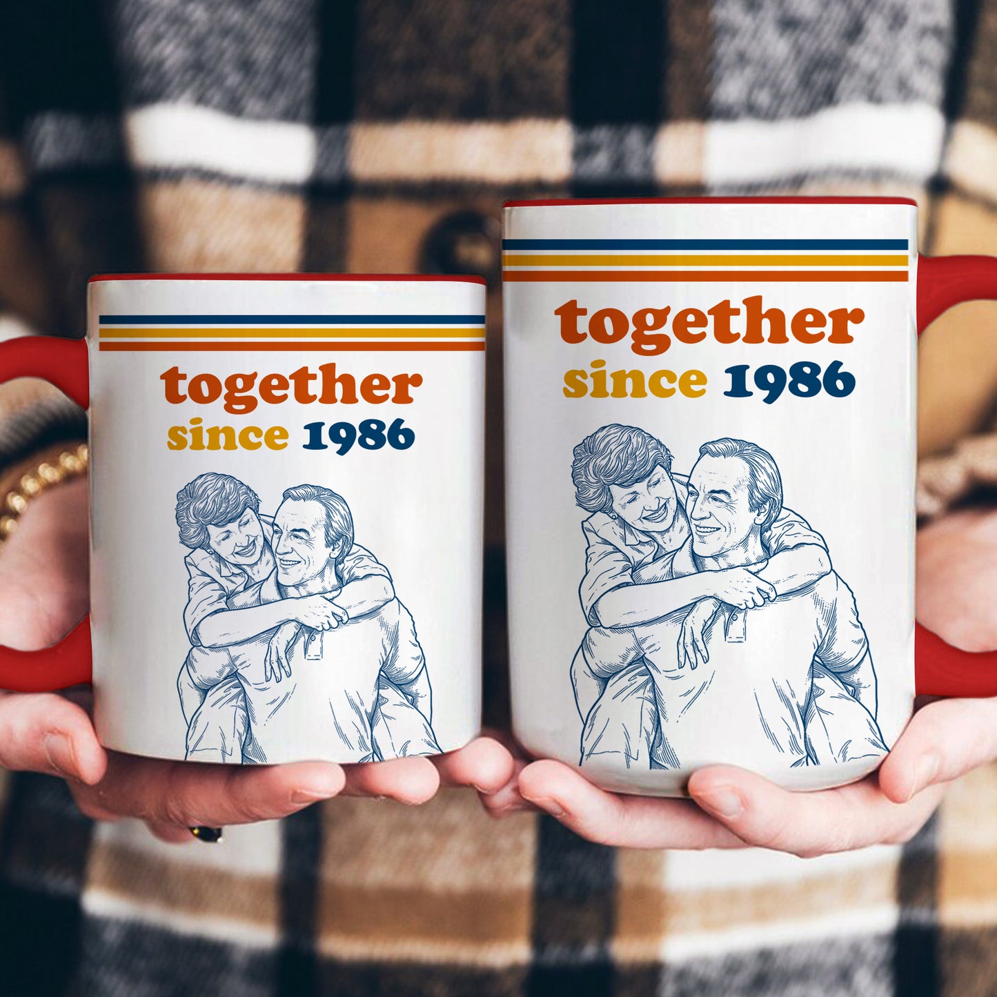 Together-Since-Sketch-Line-Art-Custom-Photo-Couple-Anniversary-Gift-Personalized-Mug-7