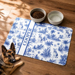 Toile Aesthetic Placemat, Pet Food Mat Bow Mat - Personalized Pet Feeding Mat