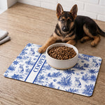 Toile Aesthetic Placemat, Pet Food Mat Bow Mat - Personalized Pet Feeding Mat