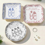 Toile De Jouy Besties - Thank You Gifts For Best Friends - Personalized Jewelry Dish