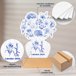 Toile De Jouy Birth Flower - Custom Easel Calendar 2026