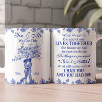 Toile De Jouy Couple Art You & Me We Got This - Personalized Mug
