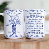 Toile De Jouy Couple Art You & Me We Got This - Personalized Mug