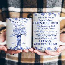 Toile De Jouy Couple Art You & Me We Got This - Personalized Mug