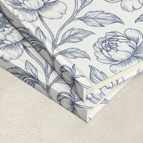 Toile De Jouy Diary Custom Birth Flower Gift For Her, Daughter, Mom, Wife, Sister - Personalized Hardcover Journal