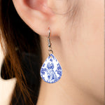 Toile De Jouy Dog Custom Breeds French Style - Personalized Acrylic Earrings