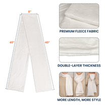 Toile De Jouy Floral Initial - Personalized Fleece Scarf