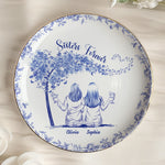 Toile De Jouy Group Of Besties, Sisters, Friends - Thank You Gifts For Her - Personalized Jewelry Dish