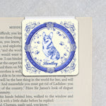 Toile De Jouy Pet Lovers Vintage Style - Personalized Magnetic Bookmark
