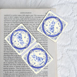 Toile De Jouy Pet Lovers Vintage Style - Personalized Magnetic Bookmark