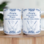 Toile De Jouy Style Annoying Each Other For Years Anniversary Gift - Personalized Mug