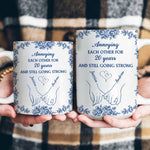 Toile De Jouy Style Annoying Each Other For Years Anniversary Gift - Personalized Mug