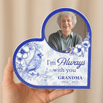 Toile De Jouy Style Memorial I'm Always With You - Personalized Acrylic Photo Plaque