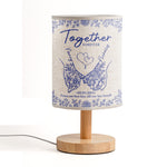 Toile De Jouy Together Forever From Our First Kiss Till Our Last Breath - Personalized Fabric Lamp