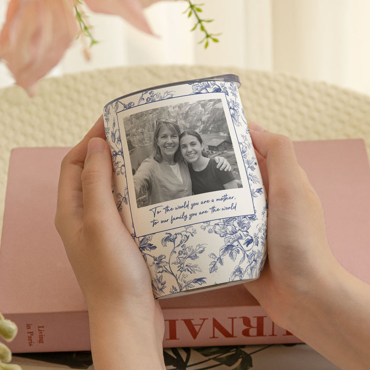 Toile-De-Jouy-Custom-Vintage-Photo-Mom-And-Children-Thank-You-Gifts-For-Mom-Personalized-Wine-Tumbler-3