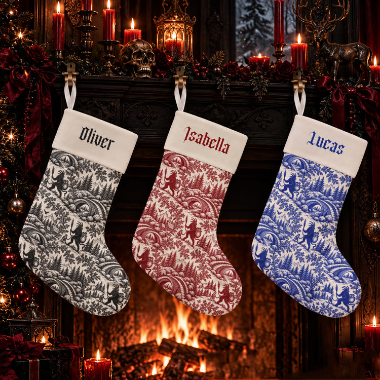 Toile-De-Jouy-Krampus-Gothic-Christmas-Personalized-Stocking-1