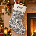 Toile-De-Jouy-Krampus-Gothic-Christmas-Personalized-Stocking-4