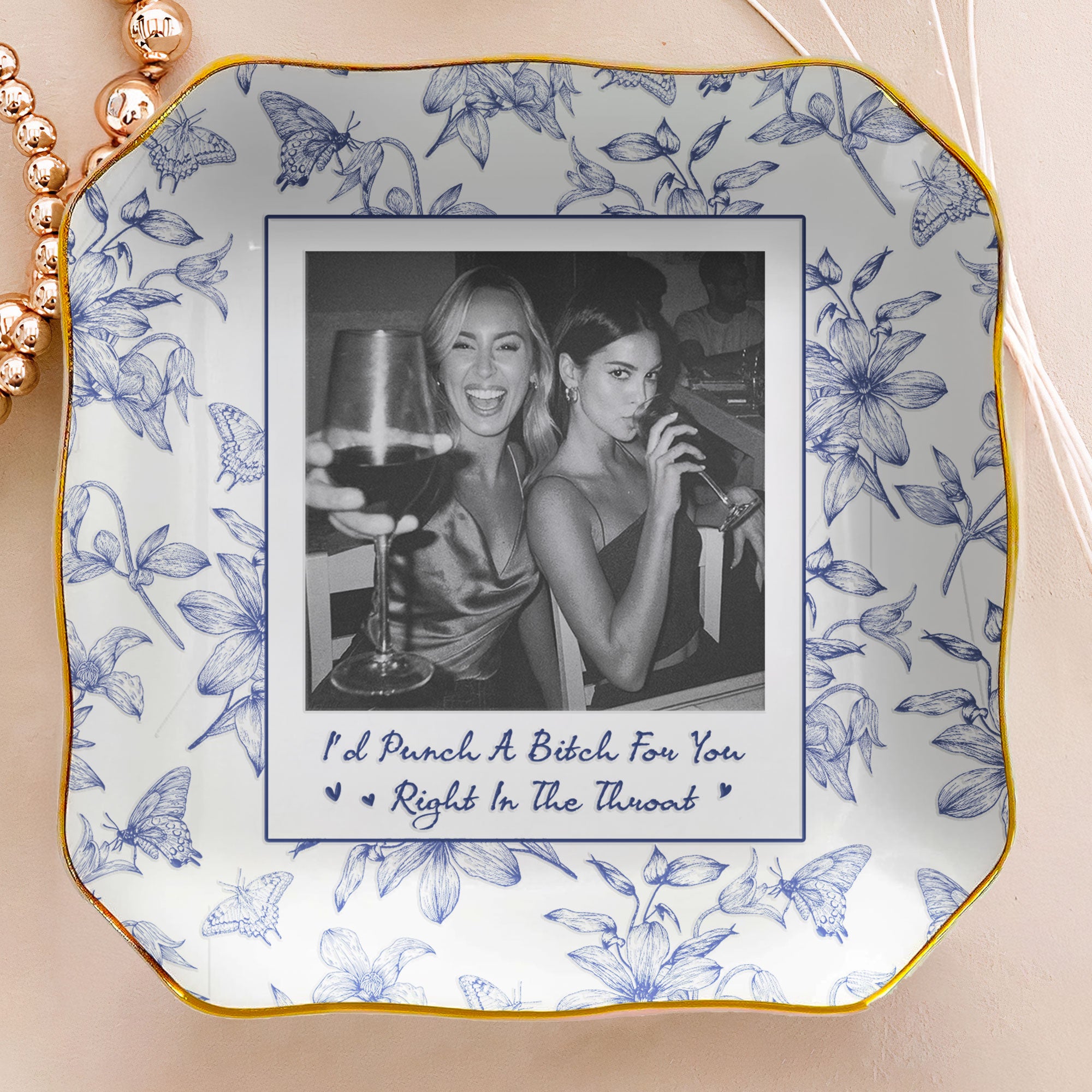 Toile-De-Jouy-Photo-Trinket-Tray-For-Best-Friend-Friendship-Thank-You-Gifts-Personalized-Jewelry-Dish-5