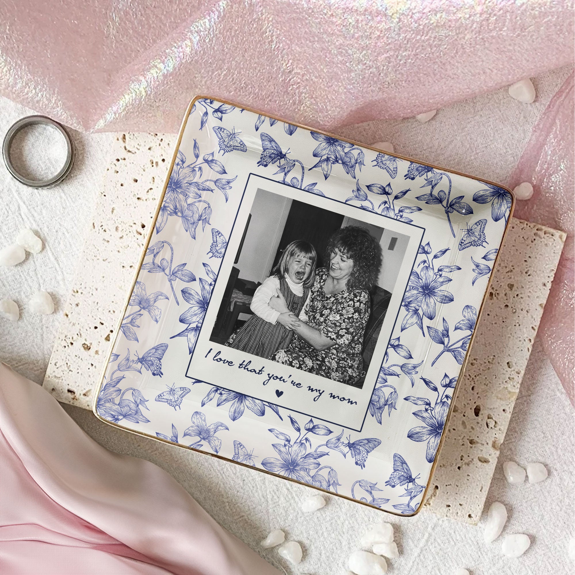 Toile-De-Jouy-Photo-Trinket-Tray-Mothers-Day-Gift-For-Mum-Mom-Nana-Personalized-Jewelry-Dish-3
