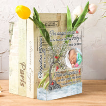 Too Beautiful For Earth - Personalized Photo Acrylic Book Vase