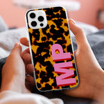 Tortoise-Pattern-Monogram-Shadow-Initials-Personalized-Phone-Case-4