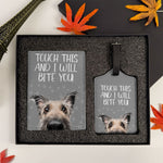 Touch This & I Will Bite - Personalized Photo Passport Cover And Luggage Tag Travel Set