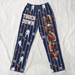 Touch-Down-American-Football-Pants-Custom-Name-For-Boy,-Girl,-Family-Personalized-Lounge-Pants-3