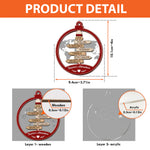 Travel Destination Sum Up - Personalized Wood And Acrylic Ornament