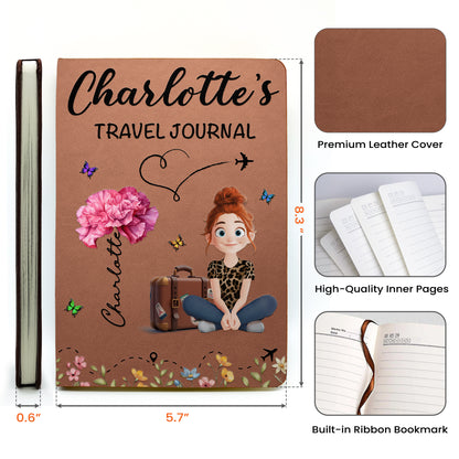 Travel Journal Advenure - Personalized Leather Journal
