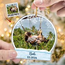 Travel Memories - Personalized Acrylic Photo Ornament