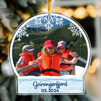 Travel Memories - Personalized Acrylic Photo Ornament